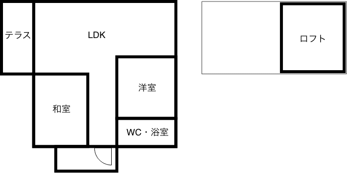 コテージAタイプ間取り
