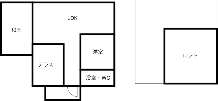 コテージCタイプ間取り