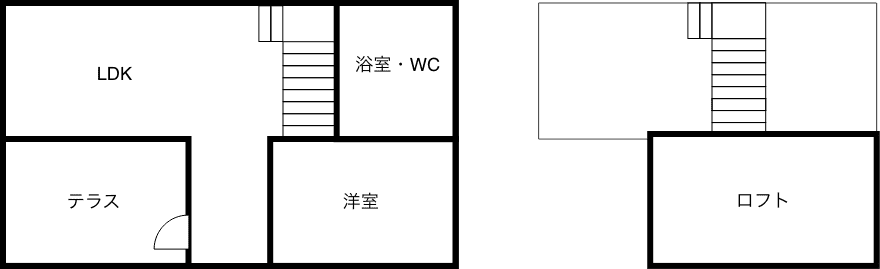 アイランドコテージ間取り