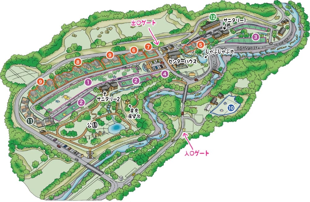 施設内の全体地図